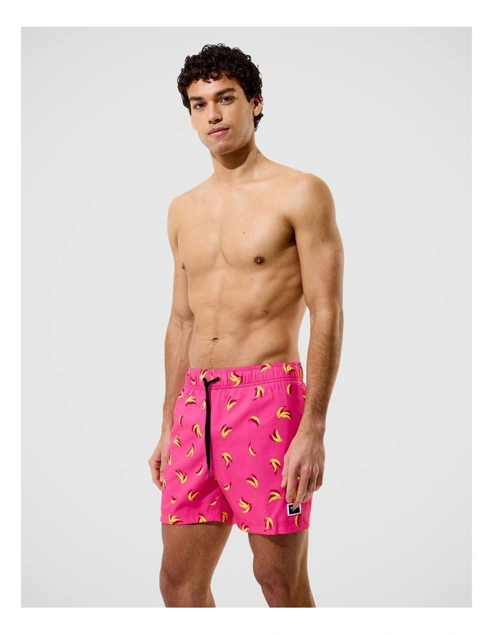 Mens Redondo Edge Print Volley 16 in Pink image 3