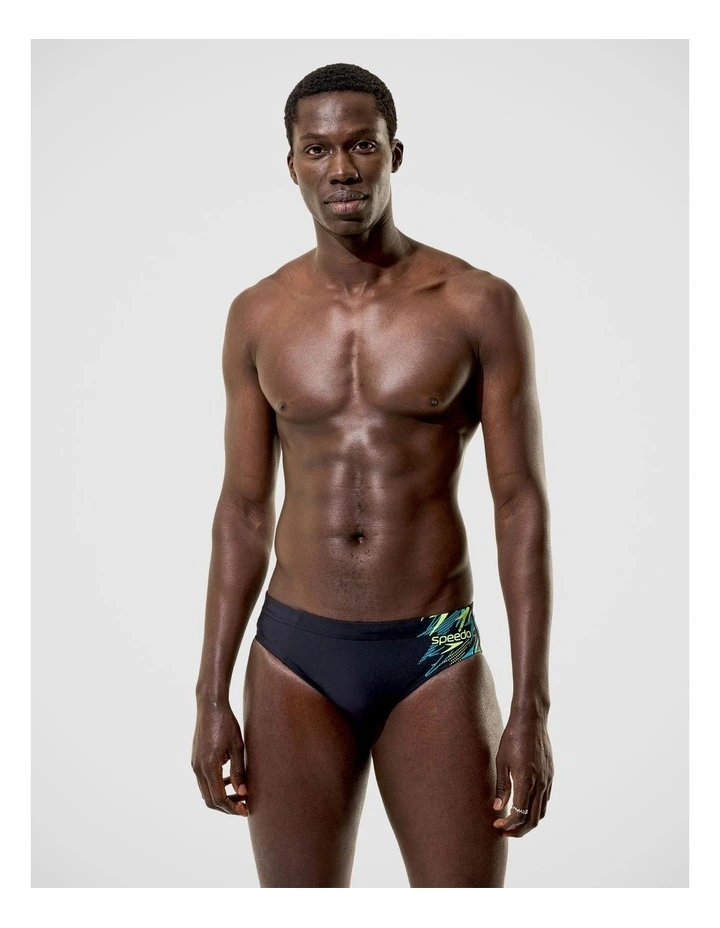 Mens Medley Logo Brief 7cm in Black image 1