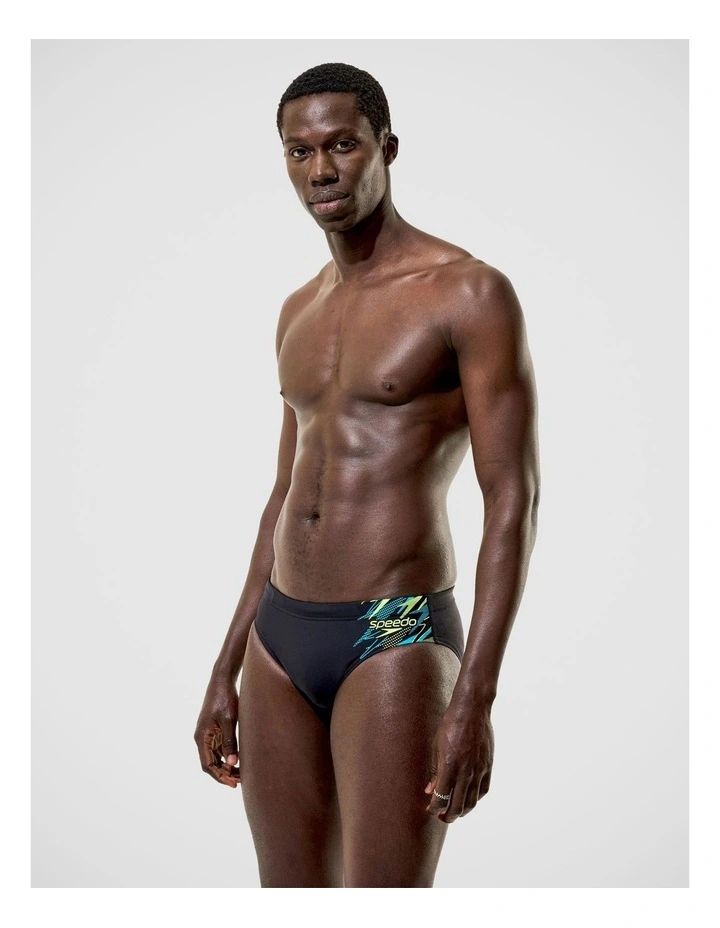 Mens Medley Logo Brief 7cm in Black image 3