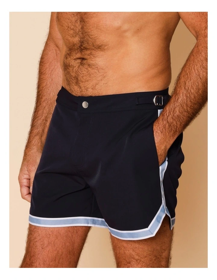 Blu Tailored Swim Shorts in Navy image 2
