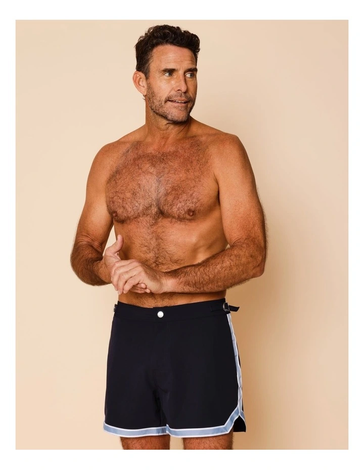 Blu Tailored Swim Shorts in Navy image 3