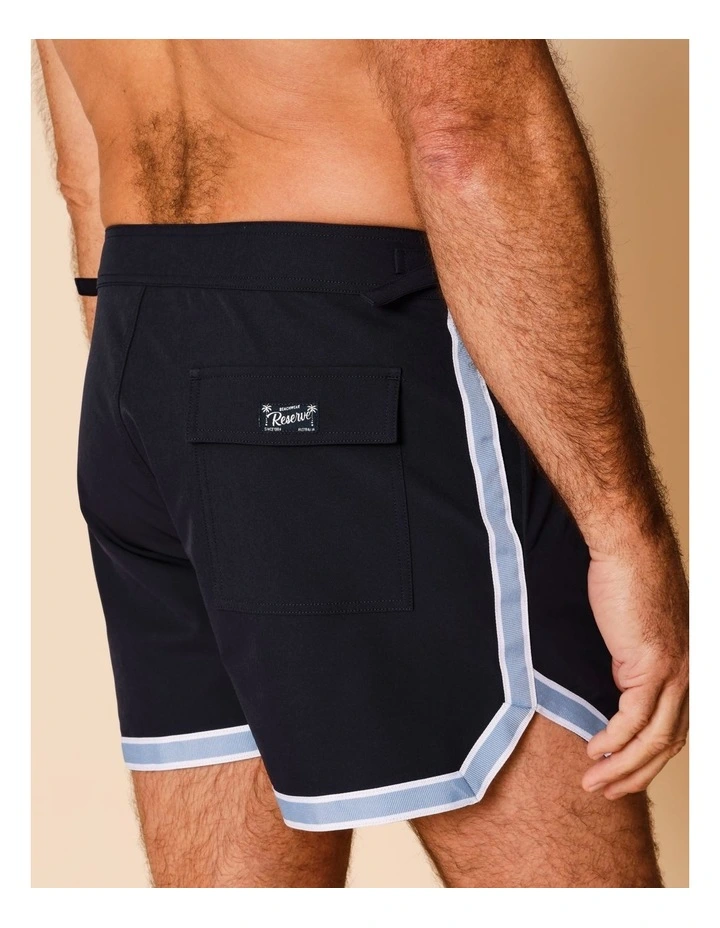 Blu Tailored Swim Shorts in Navy image 5