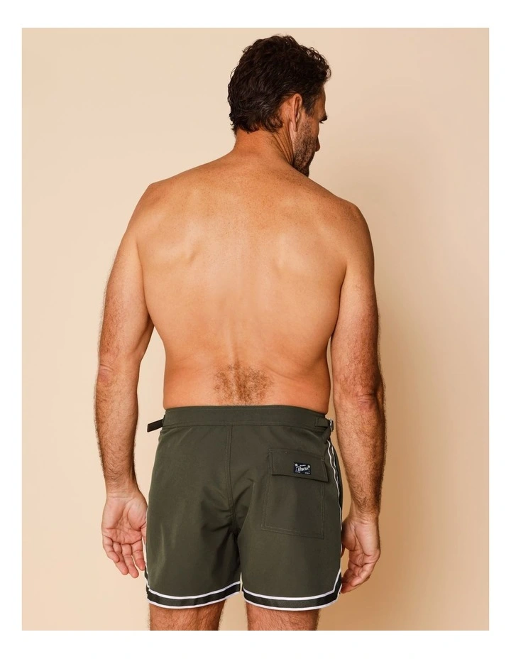 Blu Tailored Swim Shorts in Green image 4