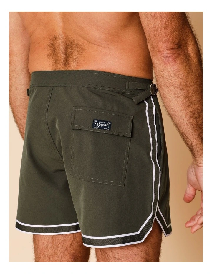 Blu Tailored Swim Shorts in Green image 5