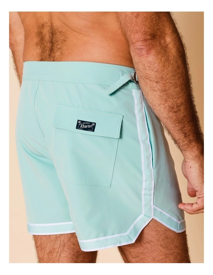 Blu Tailored Swim Shorts in Blue image 5