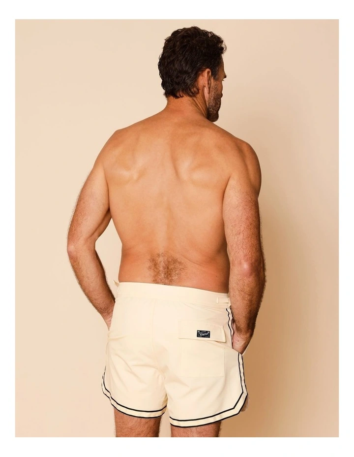 Blu Tailored Swim Shorts in Beige image 4
