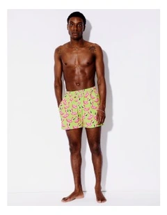 Flamingo Party Swim Shorts in Multi