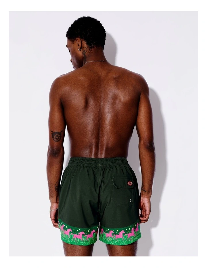 Pink Pony Club Swim Shorts in Green image 4