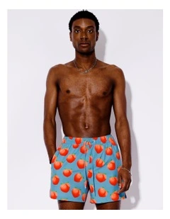 Cheeky Peaches Swim Shorts in Baby Blue