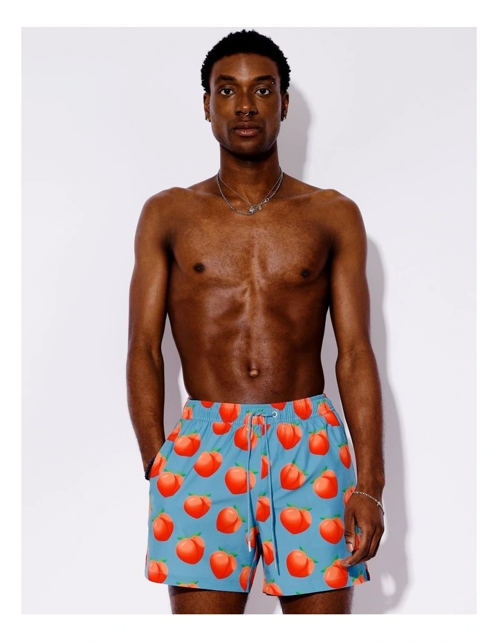 Cheeky Peaches Swim Shorts in Baby Blue image 1