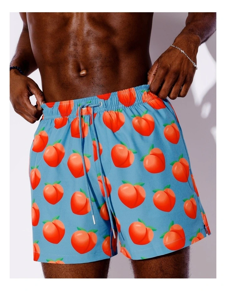 Cheeky Peaches Swim Shorts in Baby Blue image 2