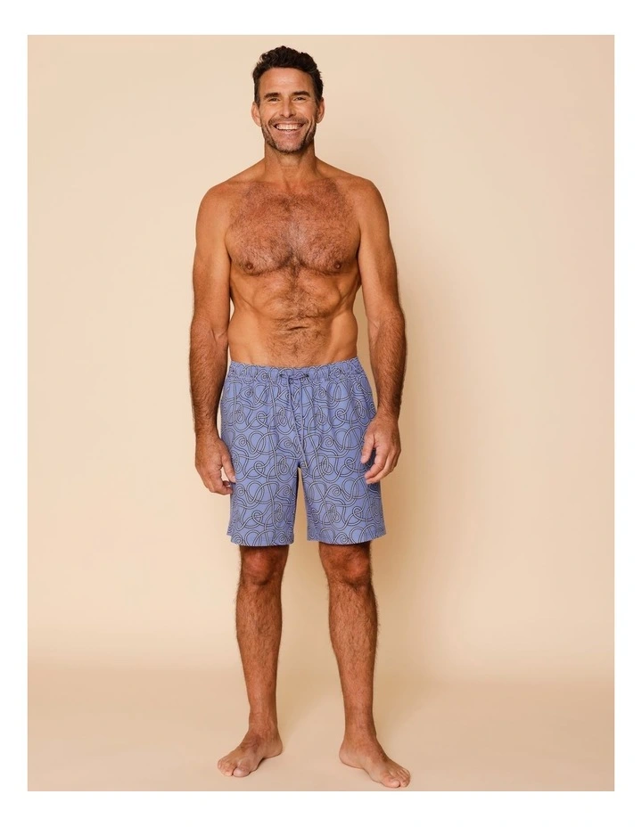 Nautical Knots Swim Shorts in Blue image 1