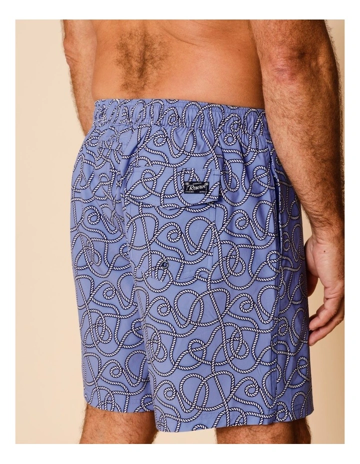 Nautical Knots Swim Shorts in Blue image 5