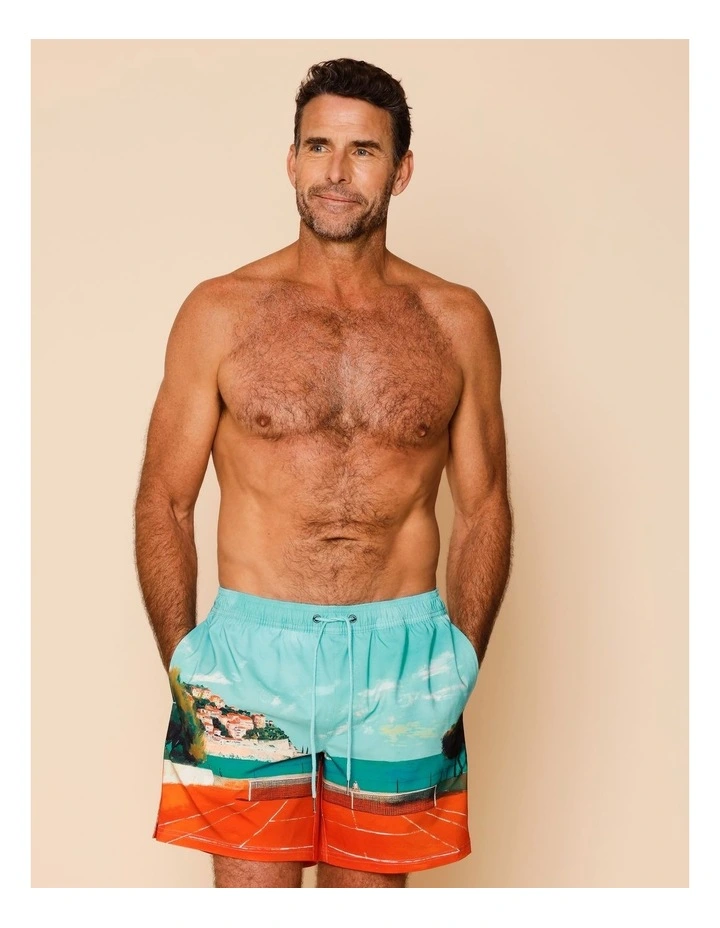 Vacation Destination Swim Shorts in Blue image 2