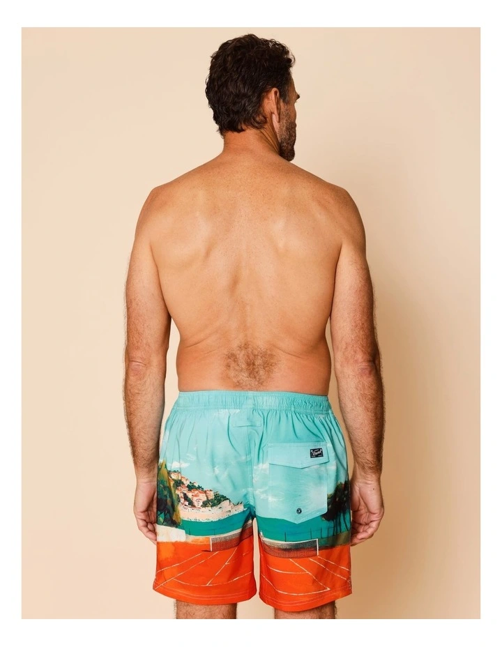 Vacation Destination Swim Shorts in Blue image 4