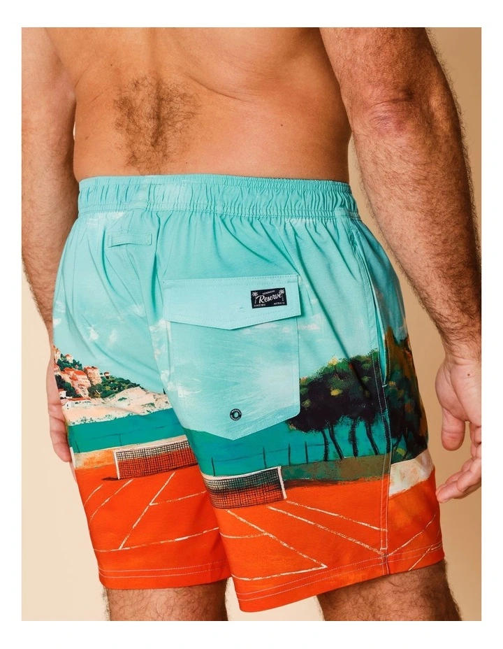 Vacation Destination Swim Shorts in Blue image 5