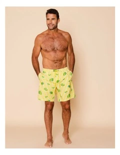 Nagini Swim Shorts in Yellow