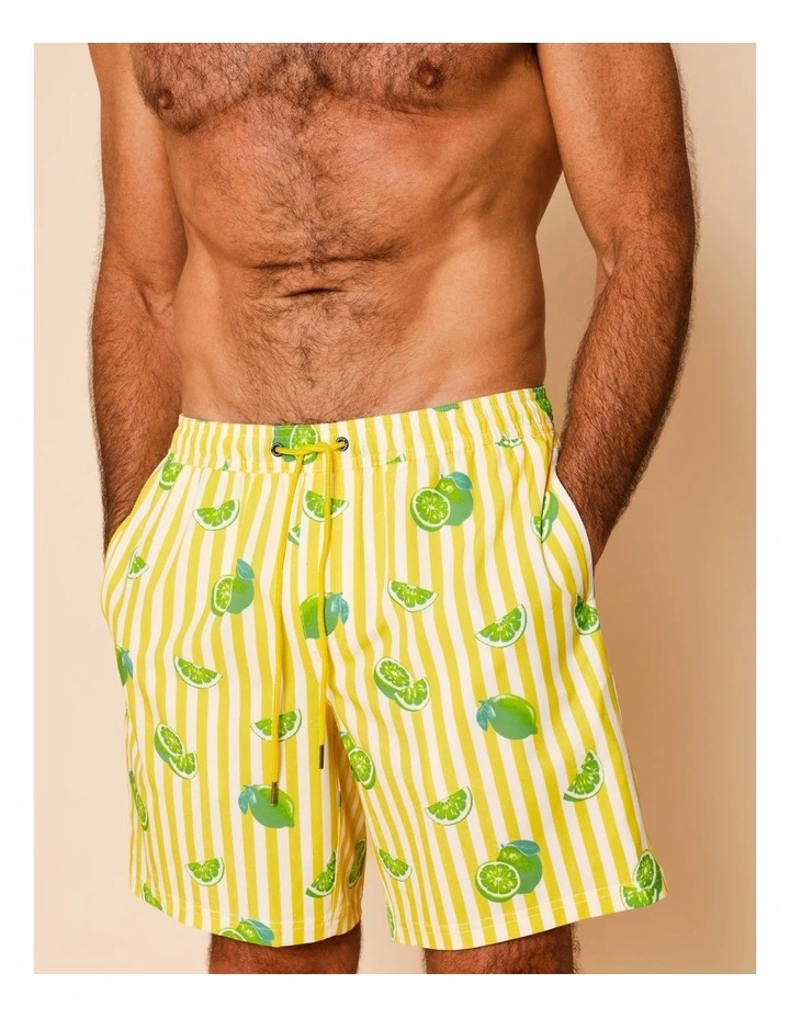Nagini Swim Shorts in Yellow image 3