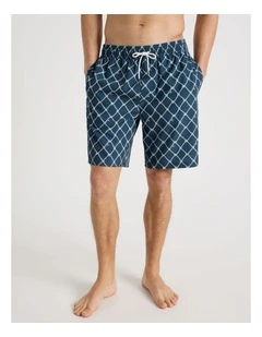 Elastic Was Swim Short in Assorted
