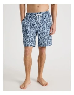 Elasticated Drawstring Swim Short in Print