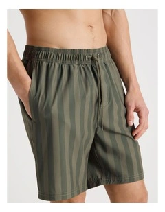 Drawstring Swim Short in Green