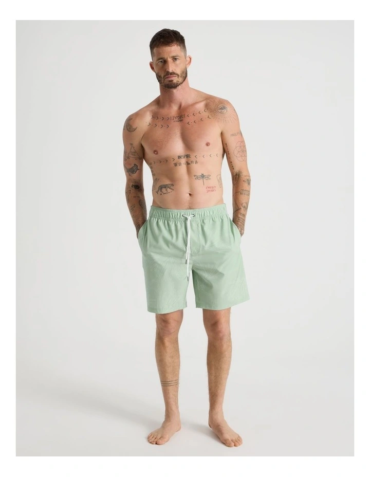Drawstring Swim Short in Light Green image 1