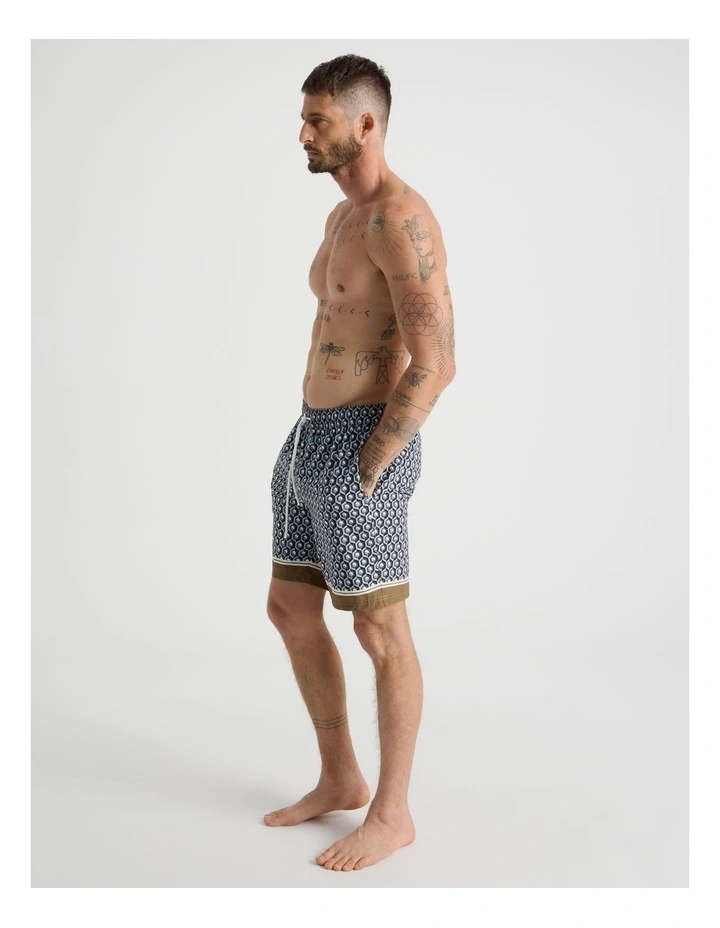 Drawstring Swim Short in Grey image 3