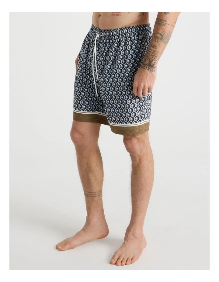 Drawstring Swim Short in Grey image 5