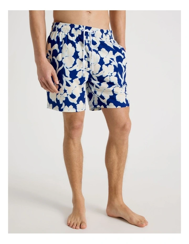 Side Tab Swim Short in Floral image 3