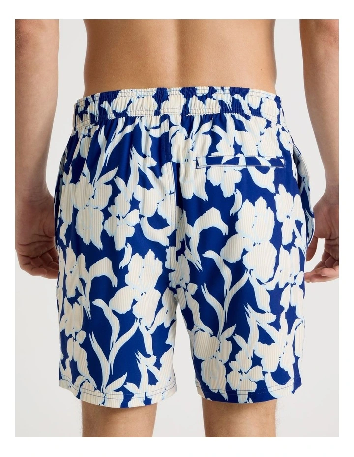 Side Tab Swim Short in Floral image 5