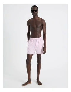 Side Elastic Swim Short in Pink