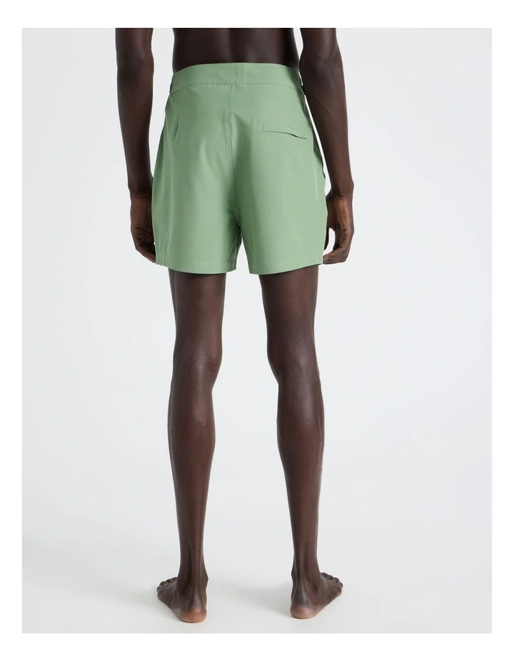 Side Tab Swim Short in Green image 4
