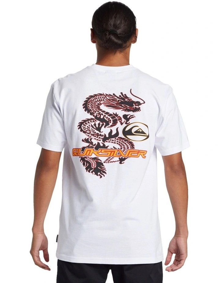 Luck Dragon Moe T-shirt in White image 2