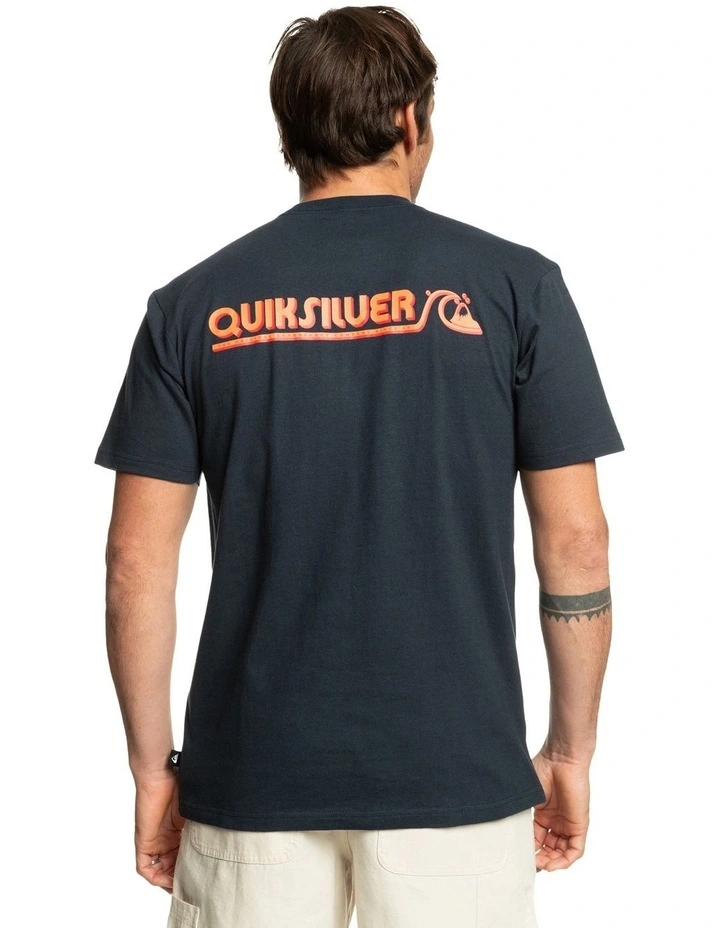 Retro Bubble T-Shirt in Dark Navy image 2