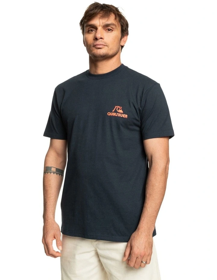 Retro Bubble T-Shirt in Dark Navy image 3