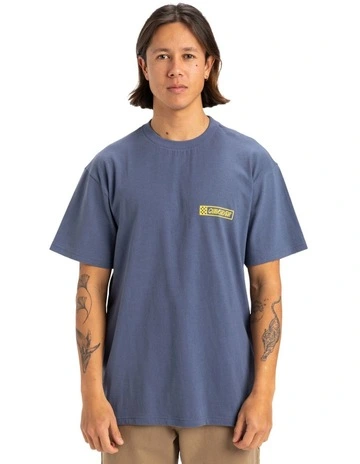 Down The Line Short Sleeve T-shirt in Indigo