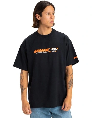 Stencil Short Sleeve T-shirt in Black