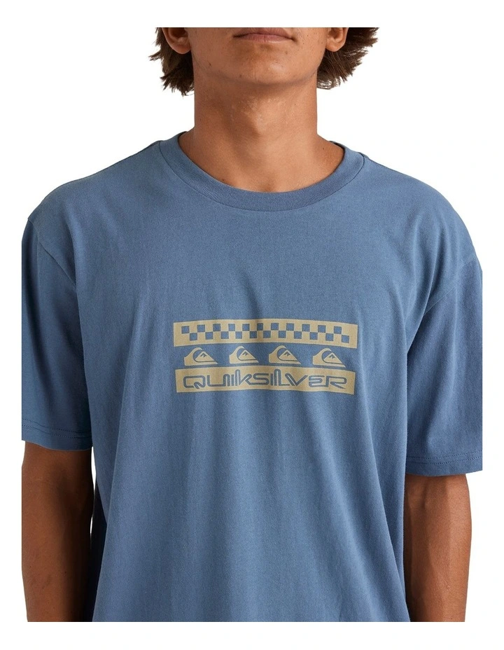 Comp Check T-shirt in Blue image 4