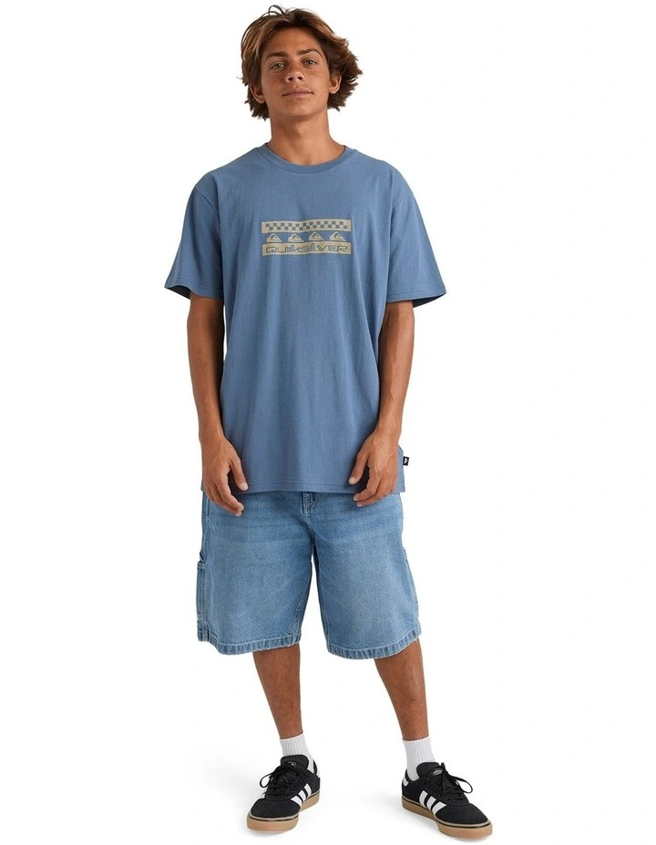 Comp Check T-shirt in Blue image 5