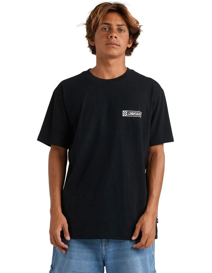 Down The Line T-Shirt in Black image 1