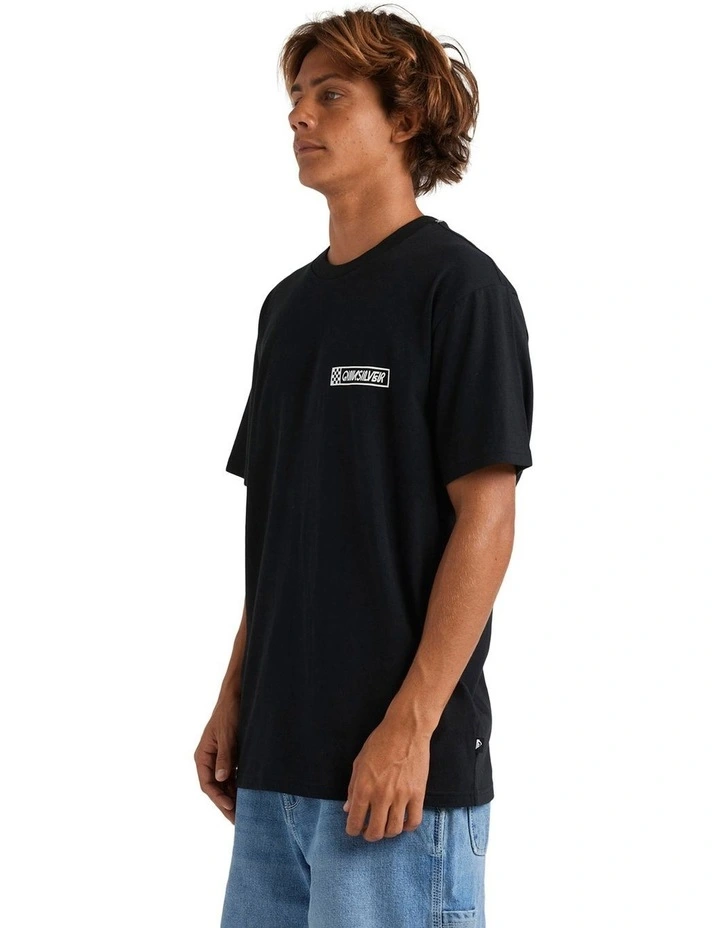 Down The Line T-Shirt in Black image 3