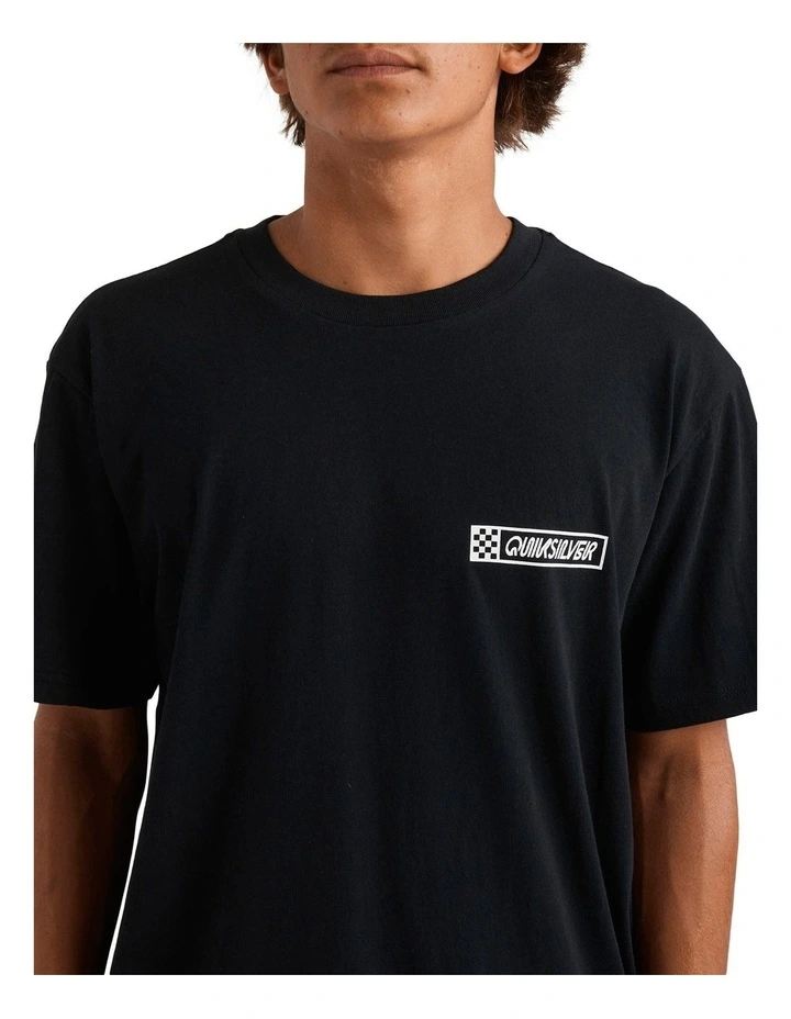 Down The Line T-Shirt in Black image 4