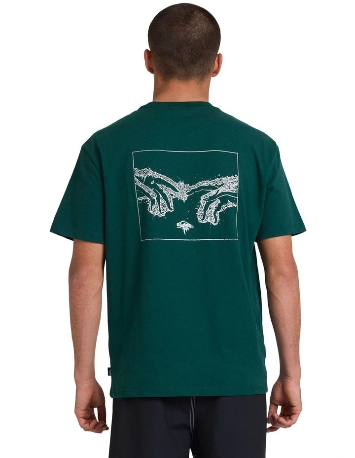 Electric Connection Short Sleeve Tee in Green image 2
