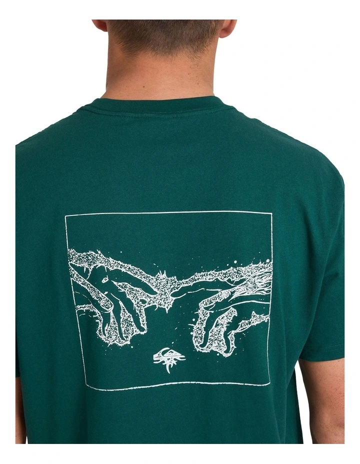 Electric Connection Short Sleeve Tee in Green image 4