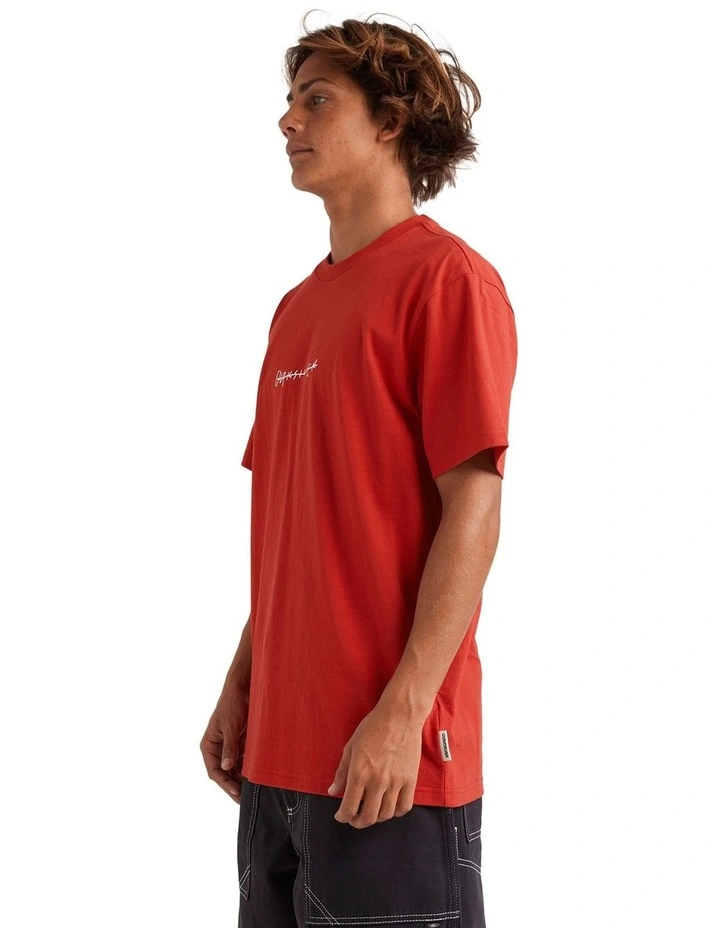 Rushed Logo Dna T-shirt in Red image 3