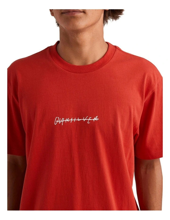 Rushed Logo Dna T-shirt in Red image 4