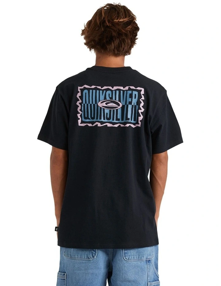 Twisted Tides Short Sleeve Tee in Black image 2