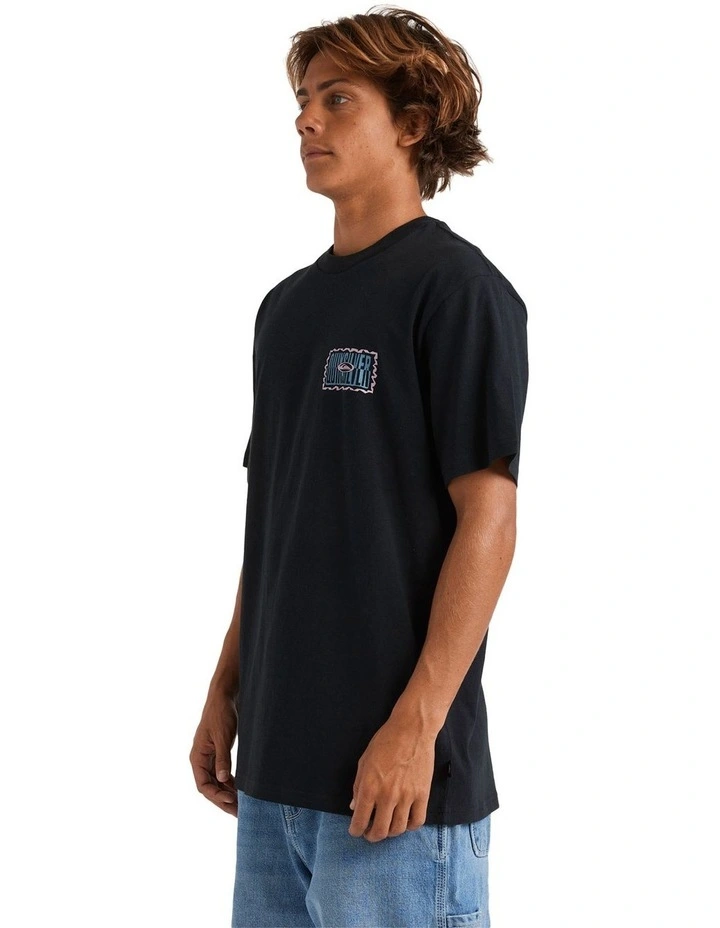 Twisted Tides Short Sleeve Tee in Black image 3