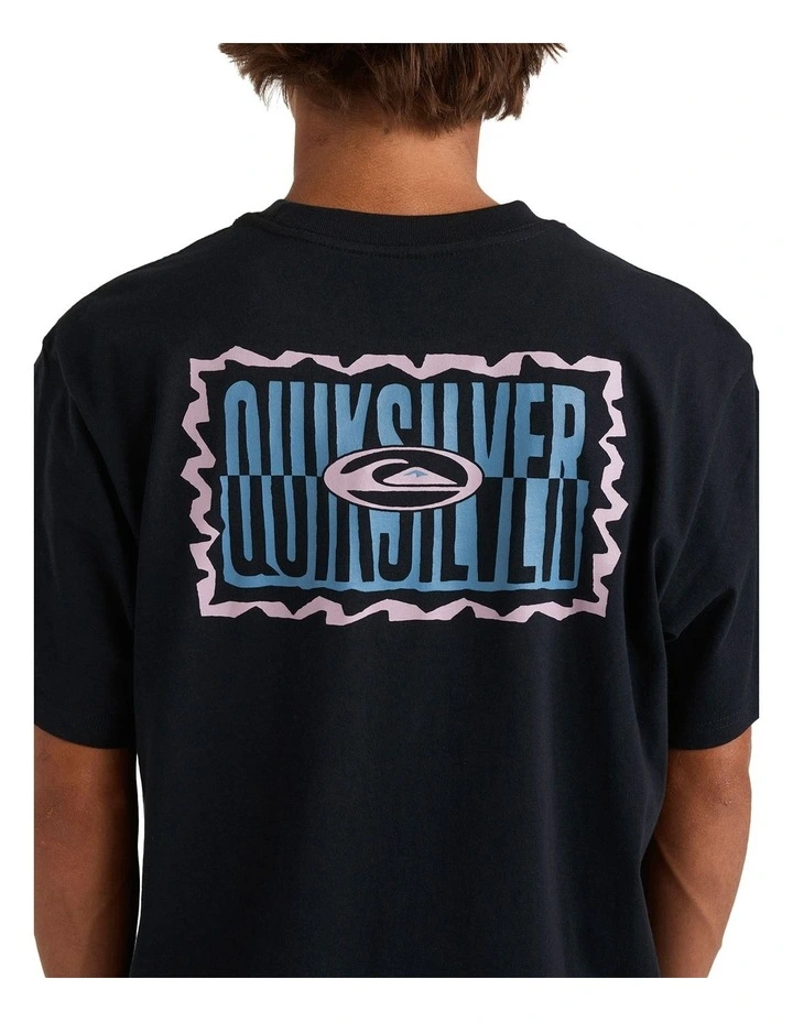 Twisted Tides Short Sleeve Tee in Black image 4
