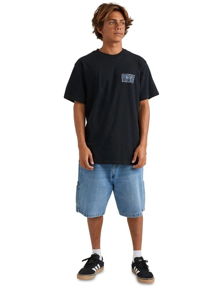 Twisted Tides Short Sleeve Tee in Black image 5